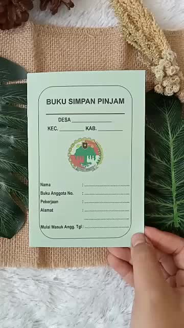 BUKU SIMPAN PINJAM KOPERASI CUSTOM / BUKU TANDA ANGGOTA KOPERASI