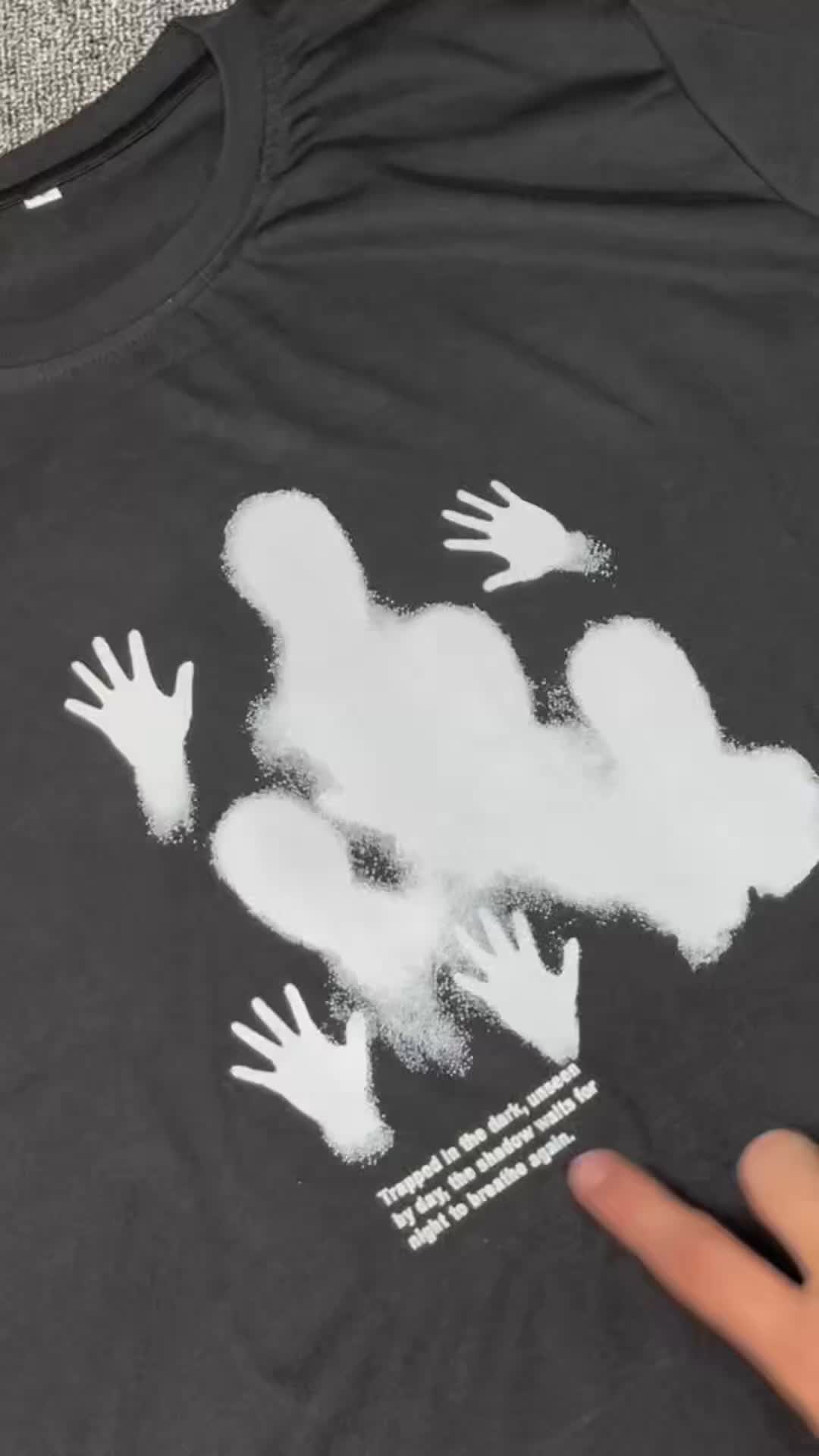 T-Shirt Trapped - Kaos Unisex Lengan Pendek Pria Wanita Sablon DTF Soft Polyester Bahan Nyaman Model Jahitan Rantai Awet Size S-XXL