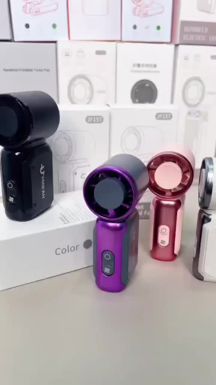 【COD】Manfen Kipas Angin Mini Turbo Fan Portable 199 Level Angin Kencang Baterai 4000mAh Mini Fan Tahan Dingin Instan handheld  fan kipas  mua  makeup
