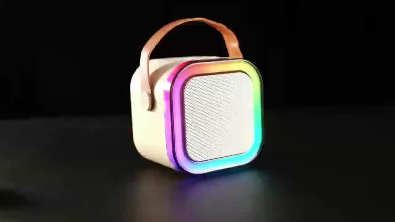 【COD&Local Delivery】Kakimi Smarteck Karaoke Bluetooth Speaker SK02 Mini Portable Speaker dengan Mic Full Bass Wireless KTV Lucu Portabel Luar Ruangan Speaker Nirkabel 5.0 2000mAh Baterai 8 Jam Waktu Bernyanyi Terus Menerus - Speker