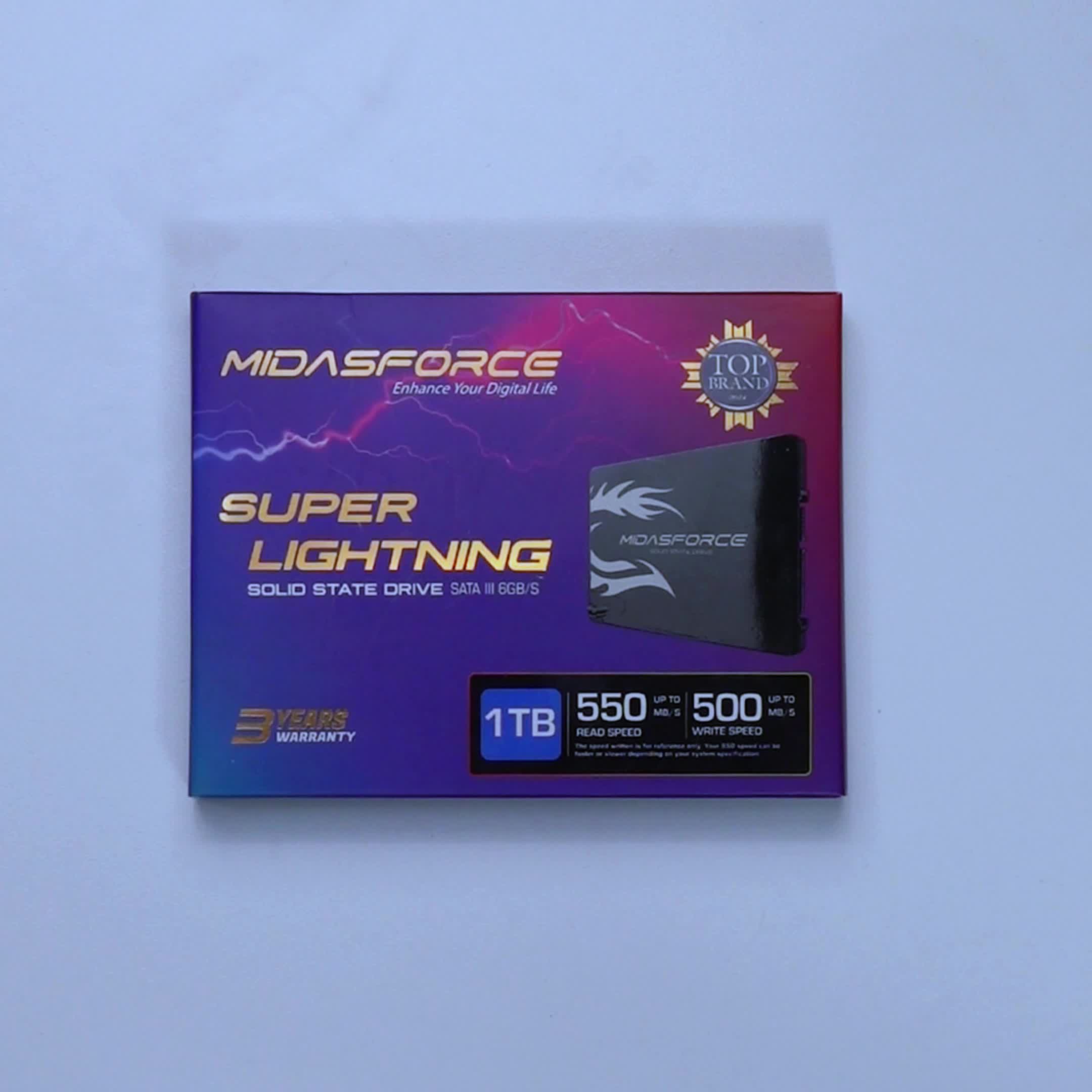 SSD 1TB Midasforce Superlightning SATA 3 6GB/s untuk Laptop dan PC SATA III Internal Storage pengganti Hdd ssd  1 ssd  laptop
