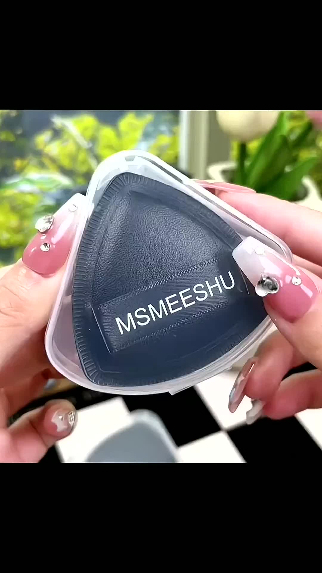 [HOT PRODUCT!!] MSMEESHU FREE Triangle Puff Spons Puff Make Up Motif Anabul Lucu Cute Segitiga Tebal Multifungsi untuk Cushion Foundation Concealer sponge lokal Wajah Marshmallow