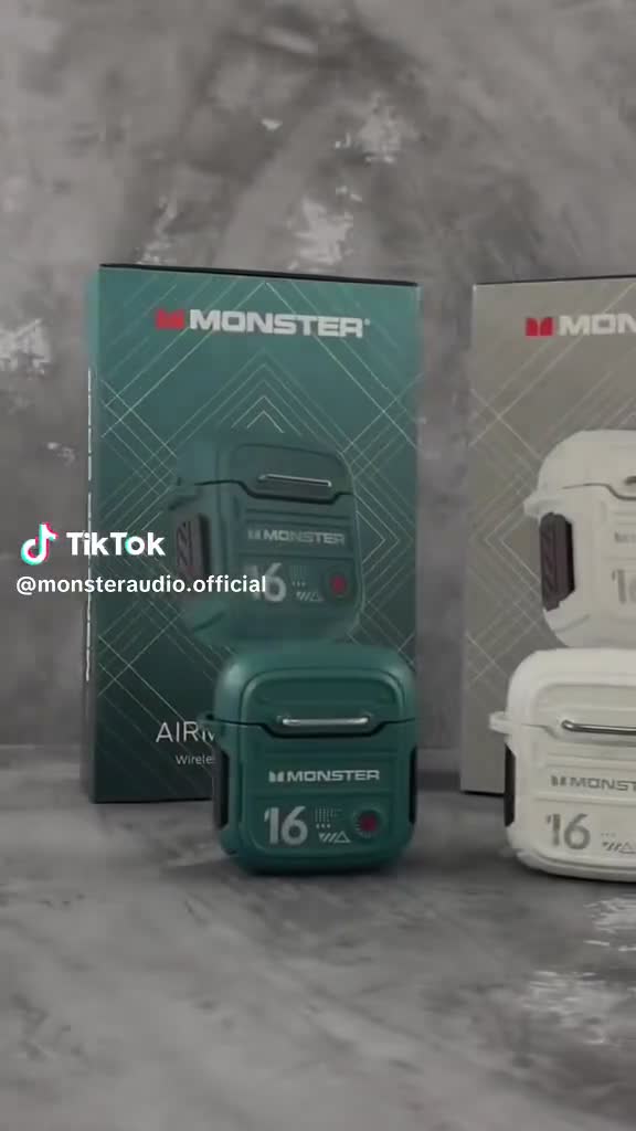 [FREE SARUNG JEMPOL GAMING] Monster XKT16 Bluetooth TWS Headset Earbuds Headphone Earphones Headphones Earphone Wireless