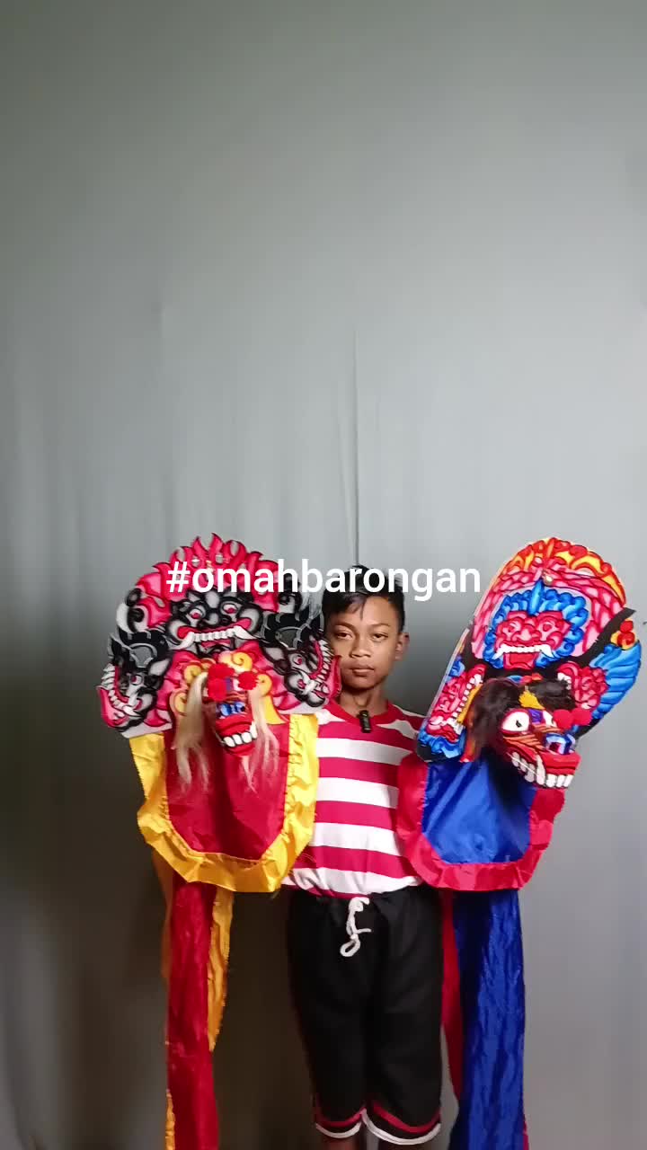 Barongan Kayu Asli Full Waru Anak 5 - 12 Tahun Mainan Caplokan Murah Plus Gondel Klinting Gratis Kemul
