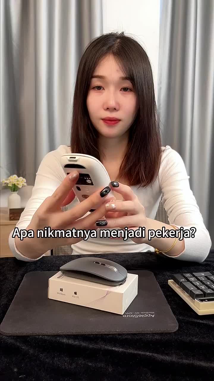 MICLINK M108 Mouse AI Cerdas Pengenal Suara dengan Silent Click, Wireless, dan Bluetooth ZB2