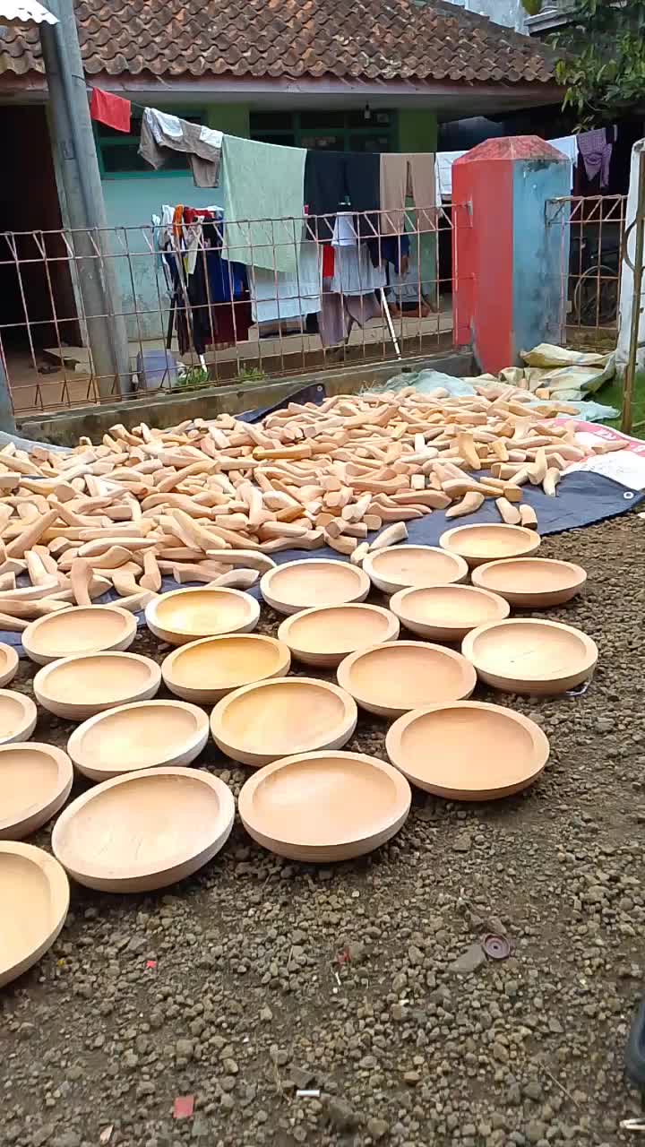 Peralatan Dapur Cobek kayu mahoni