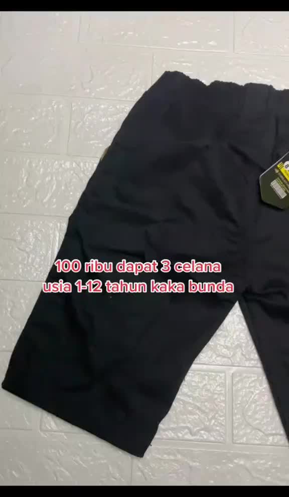 100 RIBU 3 CELANA PENDEK ANAK LAKI LAKI 1-12 TAHUN KAIN KATUN  TWILL STRETCH warna abu hitam mocca