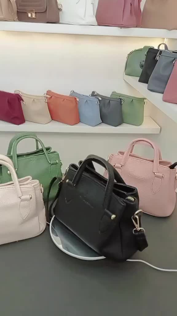 BTL-Hanin Bag Tas Selempang jinjing  Wanita kekinian Kulit Sintetis Anti Air 3 Ruang Multifungsi 23x16x11cm