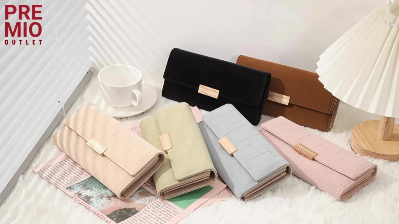 PREMIO Dompet Panjang Wanita Import Fashion Korea Model Lipat & Lucu Kekinian