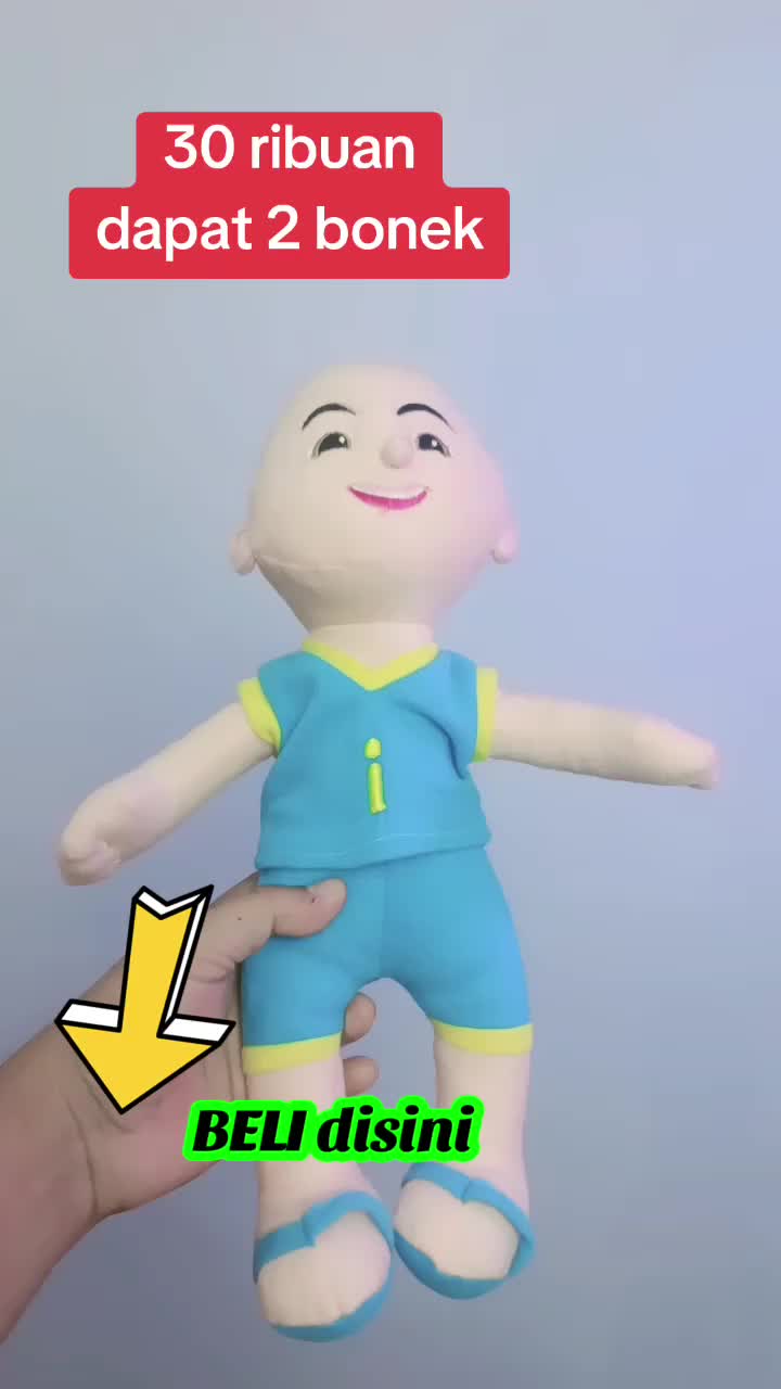 Boneka 1 SET UPIN DAN IPIN dapat 2 boneka ya