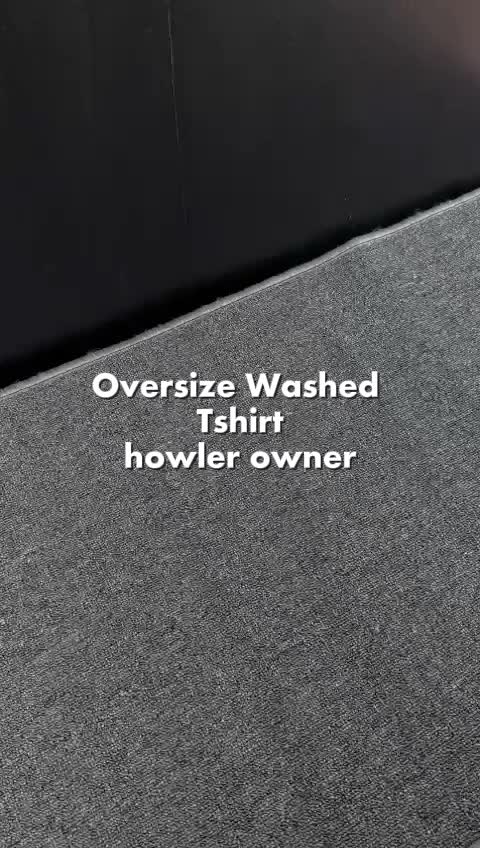 Kaos Oversize Washed Pria Simplyfont T-Shirt Lengan Pendek Cotton 24S By Howler Owner