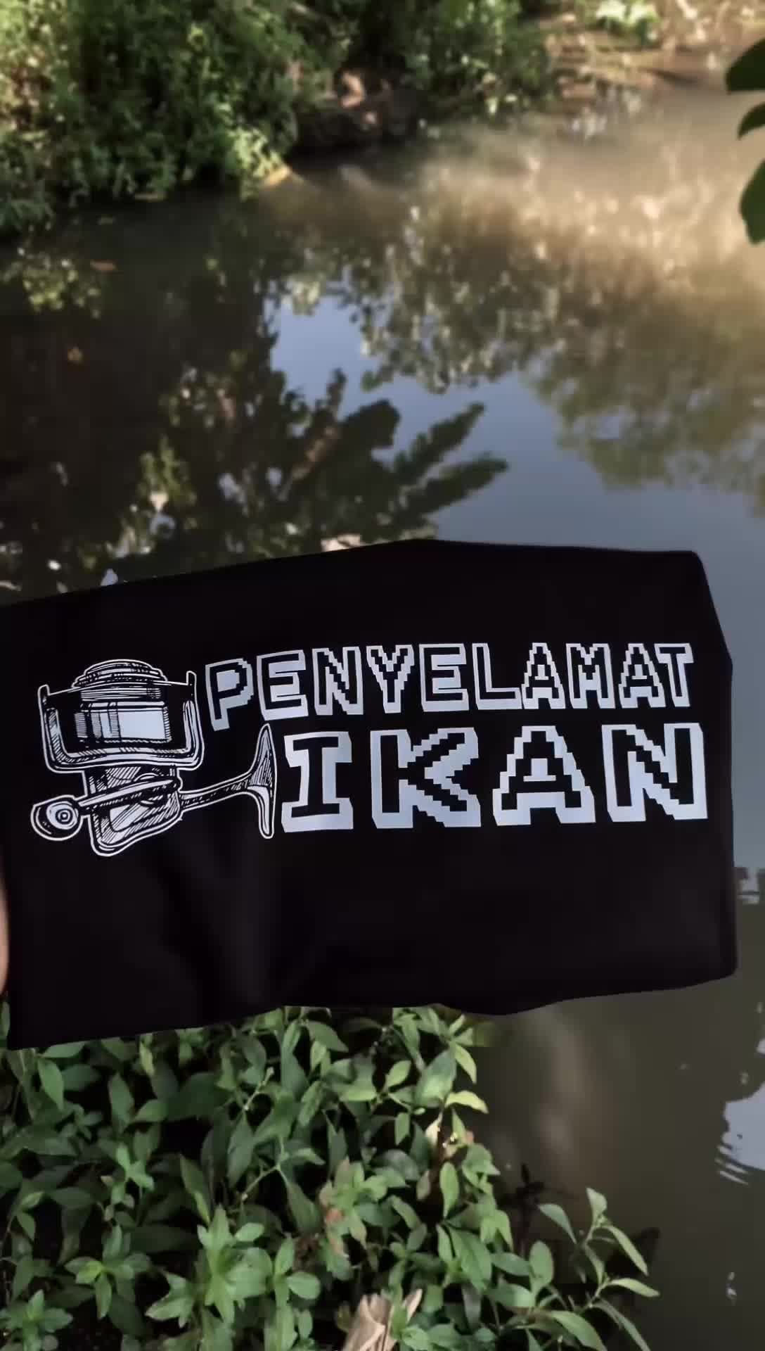 Kaos Mancing Penyelamatan Ikan Katun Combed 30s Premium Sablon DTF - Baju Mancing Murah