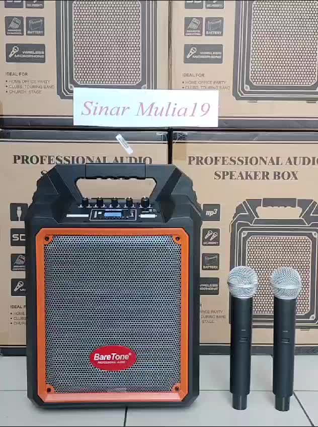 Speaker Portable BARETONE MAX06M Active Portable( 6 inch )Original