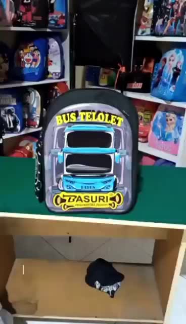 Tas anak sekolah laki TK SD 2in1 kualitas PREMIUM karakter kartun JETBUS TELOLET BASURI terlaris VIRAL tas punggung terbaru 2024 Fashion