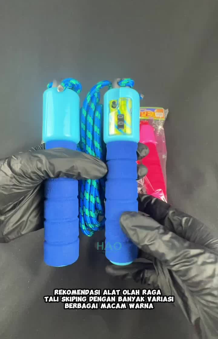 [HAO] Jump Rope Skiping Soft Handle with Counter / Tali Lompat Skipping Dengan Penghitung Loncatan / Tali Skipping