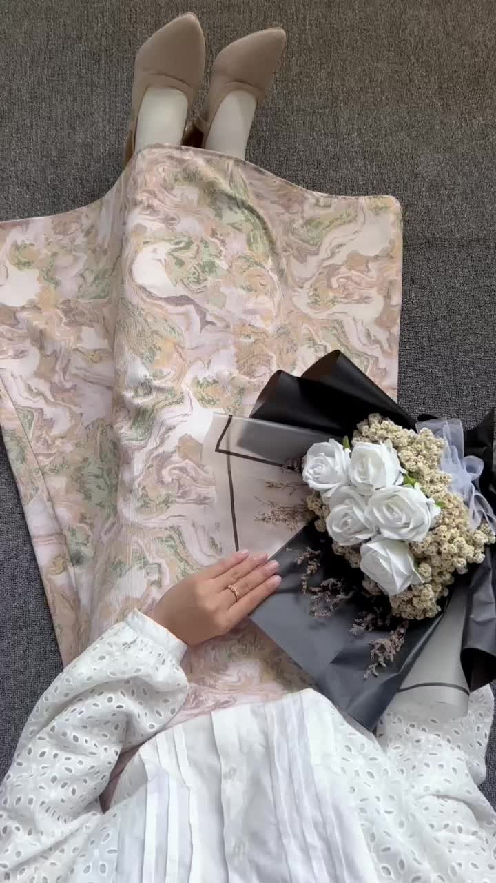 Floral Skirt | Rok Wanita Highweist Motif Bunga Lucu A-Line Outfit Santai Korean Style
