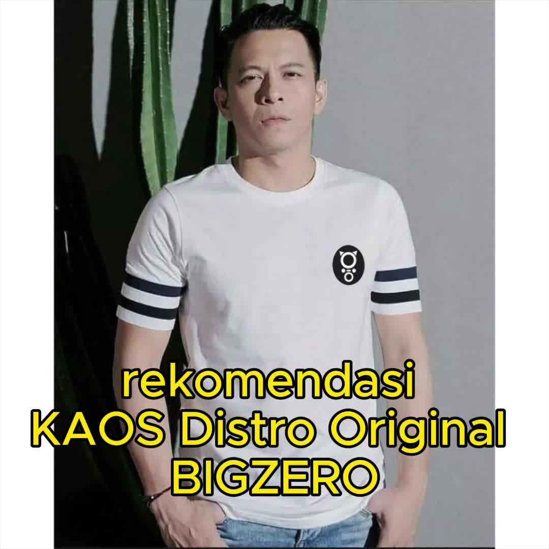 Bigzero Kaos Pria Original Baju Cowok Dewasa Lengan Pendek Simple Bahan Kain Katun Combed 30S Lembut dan Nyaman Sablon High Quality Standar Distro Tshirt Oblong Polos Variasi Ukuran M-3XL