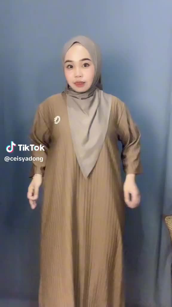 de umma shop lucia dress jumbo hornet premium gamis muslim wanita lengan 7/8 gamis polos simpel modis Dewasa Nyaman Panjang