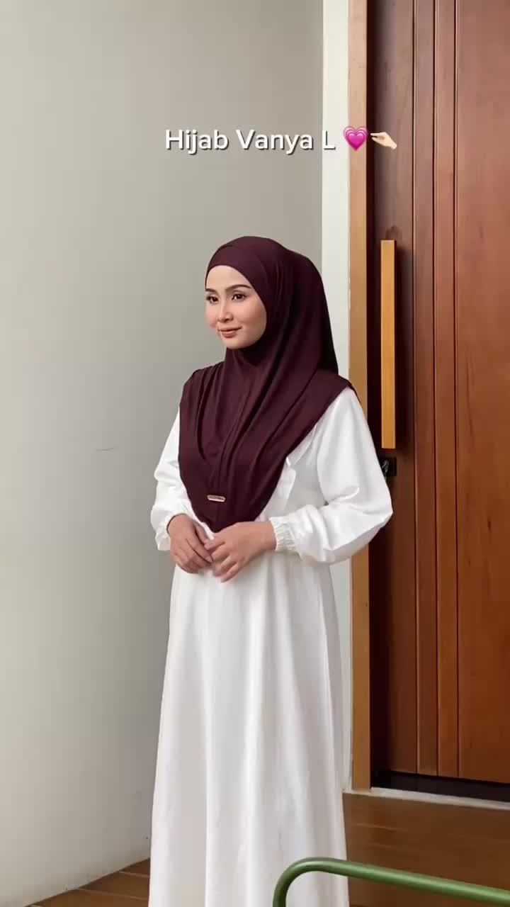 KALISHA X MIMA - Jilbab Instan Kaos Rayon Size L Kerudung Bergo Hijab Instan Rayon Vanya