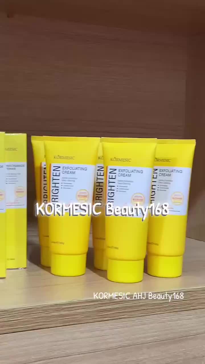 [BPOM] KORMESIC Gentle Exfoliating Cream 100g Wajah Wanita Pria With Niacinamide Eksfoliasi Wajah Whitening Cream Scrub Perawatan Facial Ceramide Muka Acid Komedo Perontok