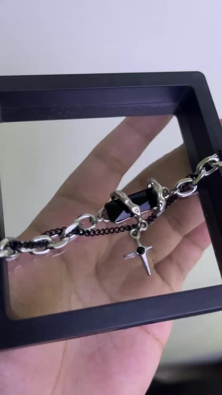 EB118 Gelang rantai tangan korea japan 17cm+-5cm Kuning Pria Wanita gaya pasangan Couple Simple Korea Japan Style Bisa COD