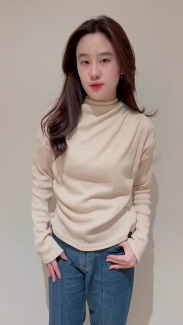 EVONNE  Aesun Top - Atasan Wanita Long Sleeve - Baju Lengan Panjang Wanita Knit Top Blouse E-324