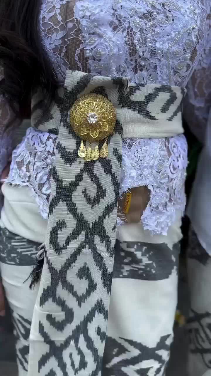 SET COUPLE SAPUT TENUN BLANGKET PREMIUM - KAMEN TENUN - SAPUT BALI PRIA Pasangan