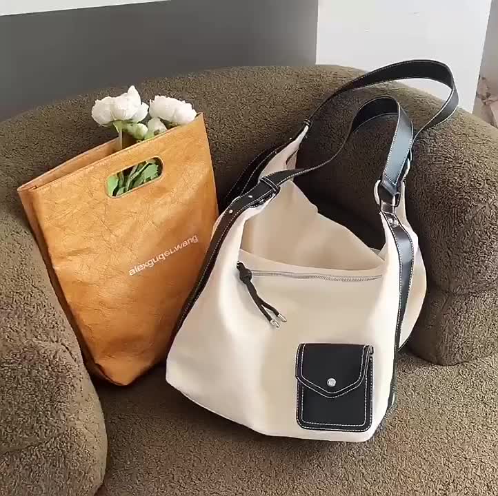 Tas Selempang Kulit Wanita Tas Bahu Kanvas Cewek Shoulder Bag GC 8553