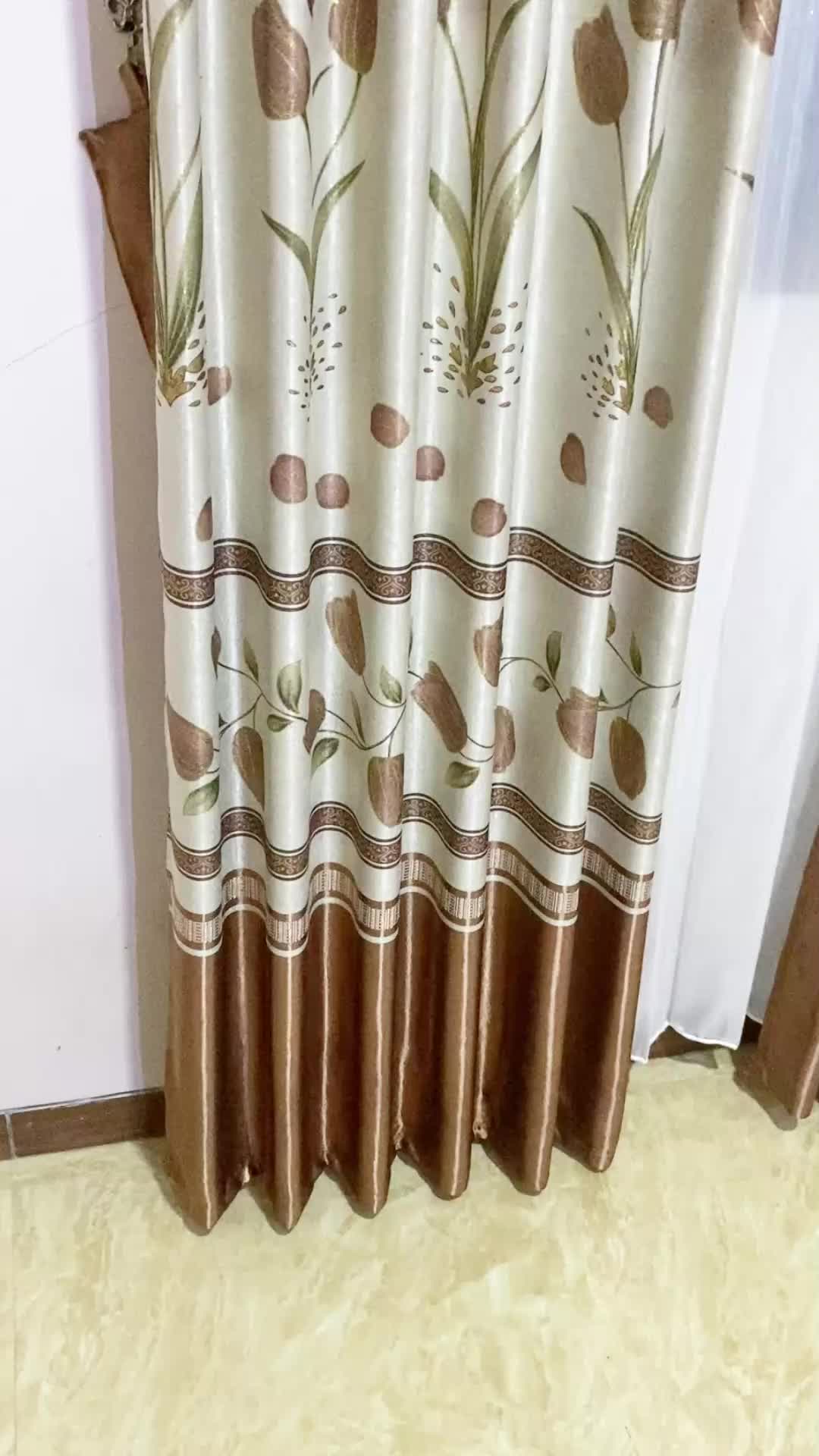 Gorden tinggi 250cm jendela pintu rumah sekat ruangan harga per pcs motif tulif mewah tebal dan jatuh bahan blackout premium