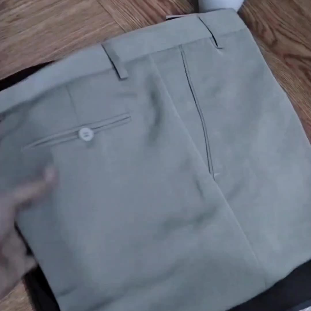 CELANA FORMAL PRIA STANDAR REGULER FIT BAHAN HALUS TEBAL PANJANG Dewasa Kerja Kantor Hitam