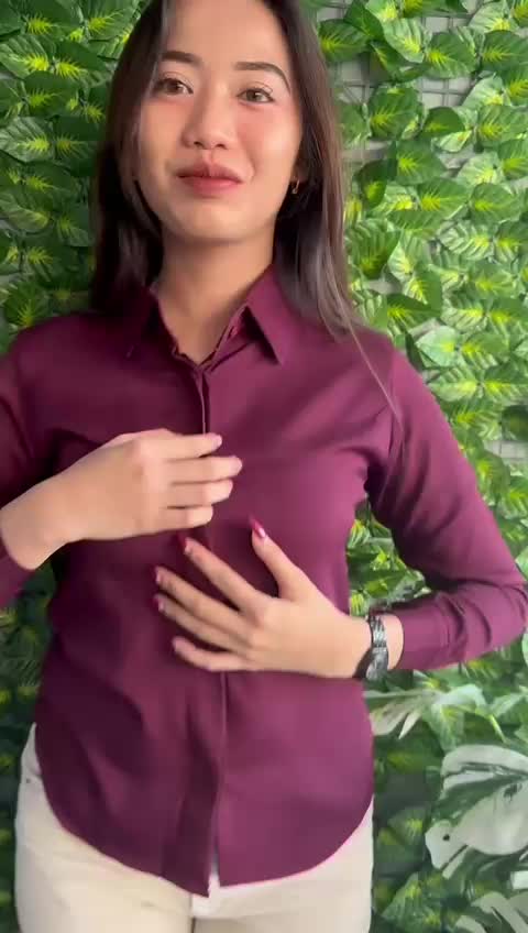INNAYA BASIC SHIRT Atasan Kemeja Polos Wanita Lengan Panjang Kancing Premium Shakila Top Crop Baju Santai Nyaman Semua Musim