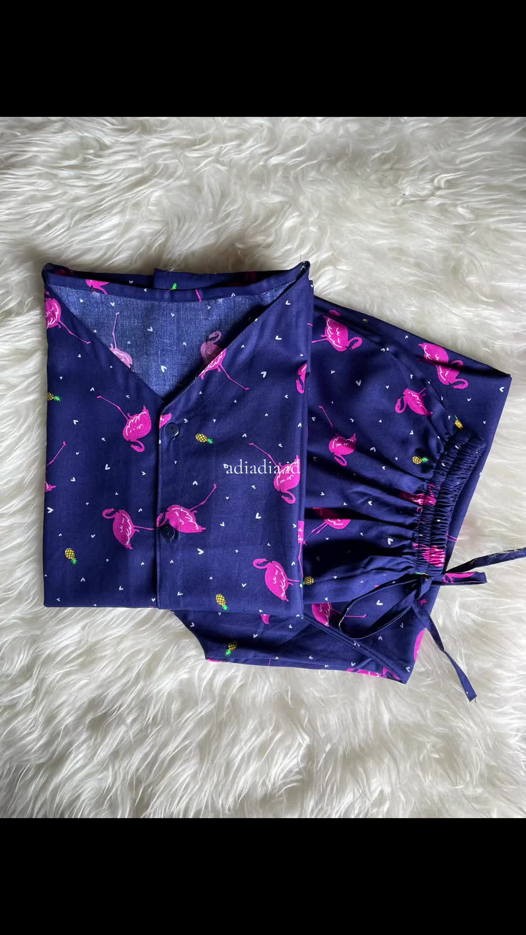 Pevita Set / Piyama Rayon / Oneset Lucu / Baju Tidur Adem / Piyama Motif Celana Panjang