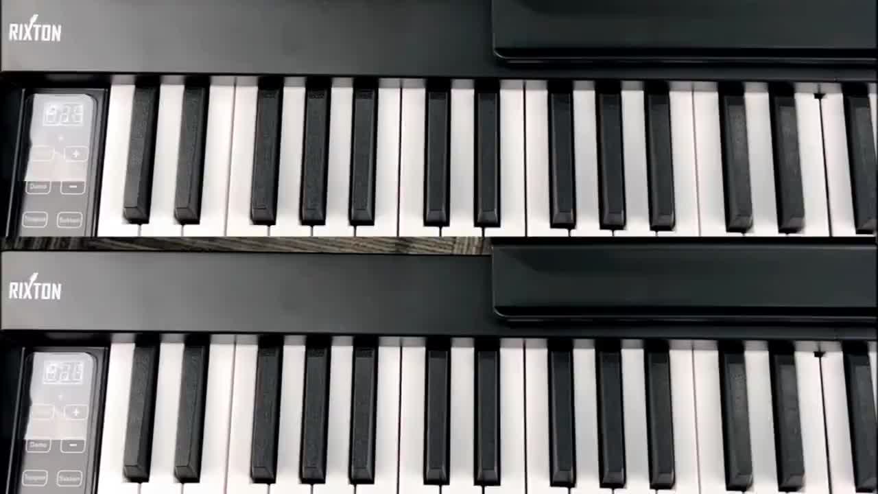 Rixton Portable Digital Piano 88Keys Foldable Piano Keyboard Electric Keyboard Bluetooth Connection Piano Elektronik 88 tuts Untuk Dewasa, Pemula Piano Elektrik Portabel Pintar Rumah Anak-anak, Profesional 61 tuts
