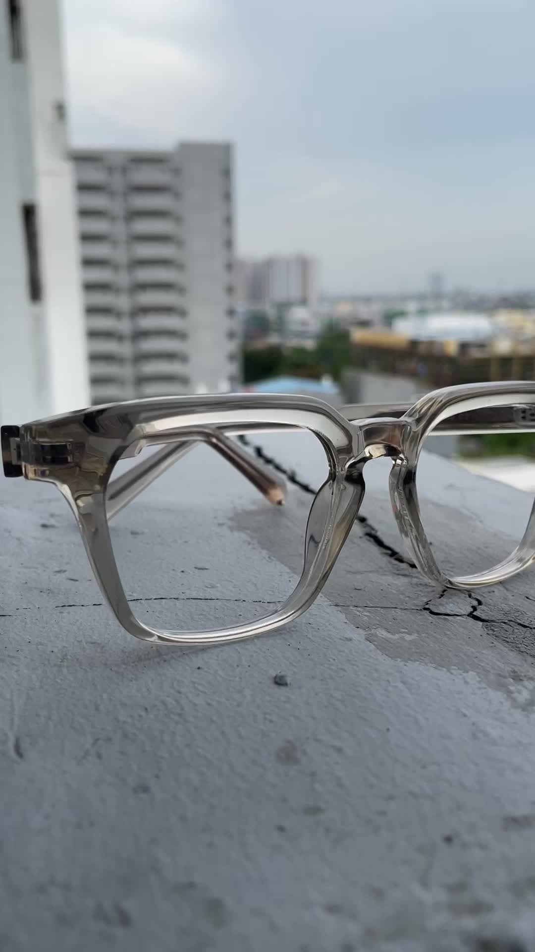 Kacamata Robin size lebar premium 581026 asetat uniseks antiradiasi komputer eyewear Frame Glasses