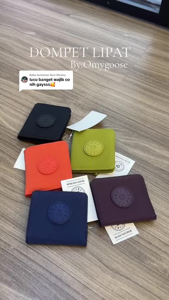 DOMPET WANITA / DOMPET CARD / DOMPET Kartu LIPAT NYLON / DOMPET UANG WANITA / PIOMA JECLYN D0010