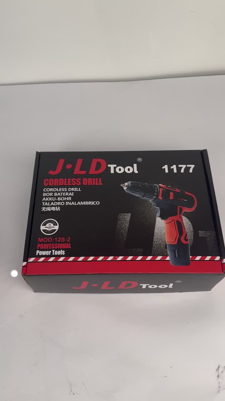 JLD Mesin bor baterai 12V Mesin bor cas 1baterai set Bor tangan tanpa kabel bor cordless Bisa COD mesin  bor