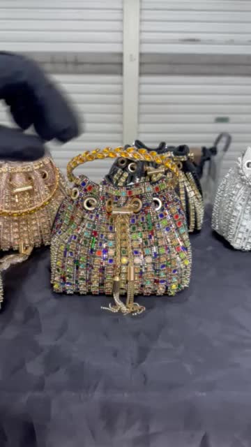 Tas Pesta Kondangan Wanita Tenteng Import  Mewah Elegant Bahan Mata 701 MultiColour