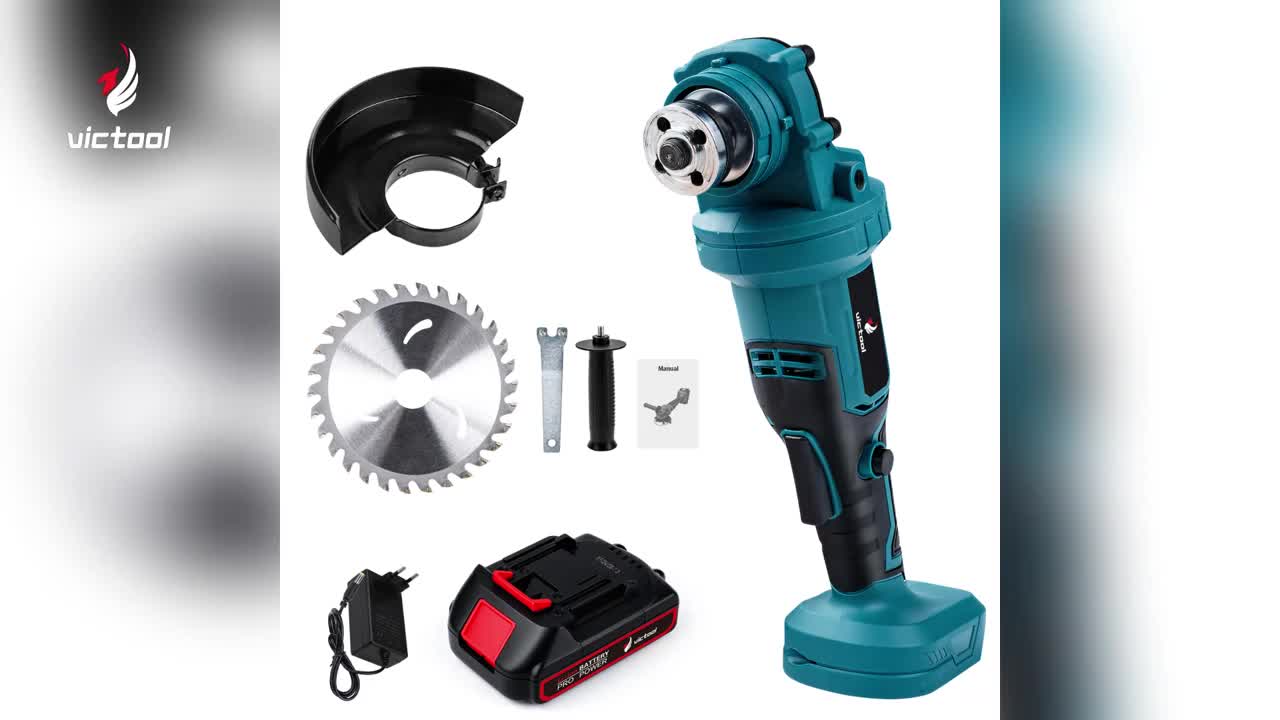 Penggiling sudut tanpa kabel Mesin Pemotong Mesin Poles Mesin gerinda Gerinda Listrik Mesin Gerinda Baterai Penggiling Sudut Tangan Cordless Ketik Pemotongan, penggilingan, penghilangan karat, pemolesan