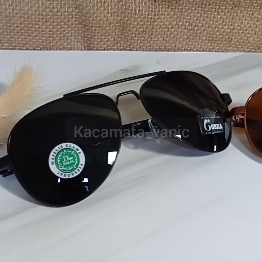 Kacamata Aviator Tangkai Elastis Unisex Pria Wanita