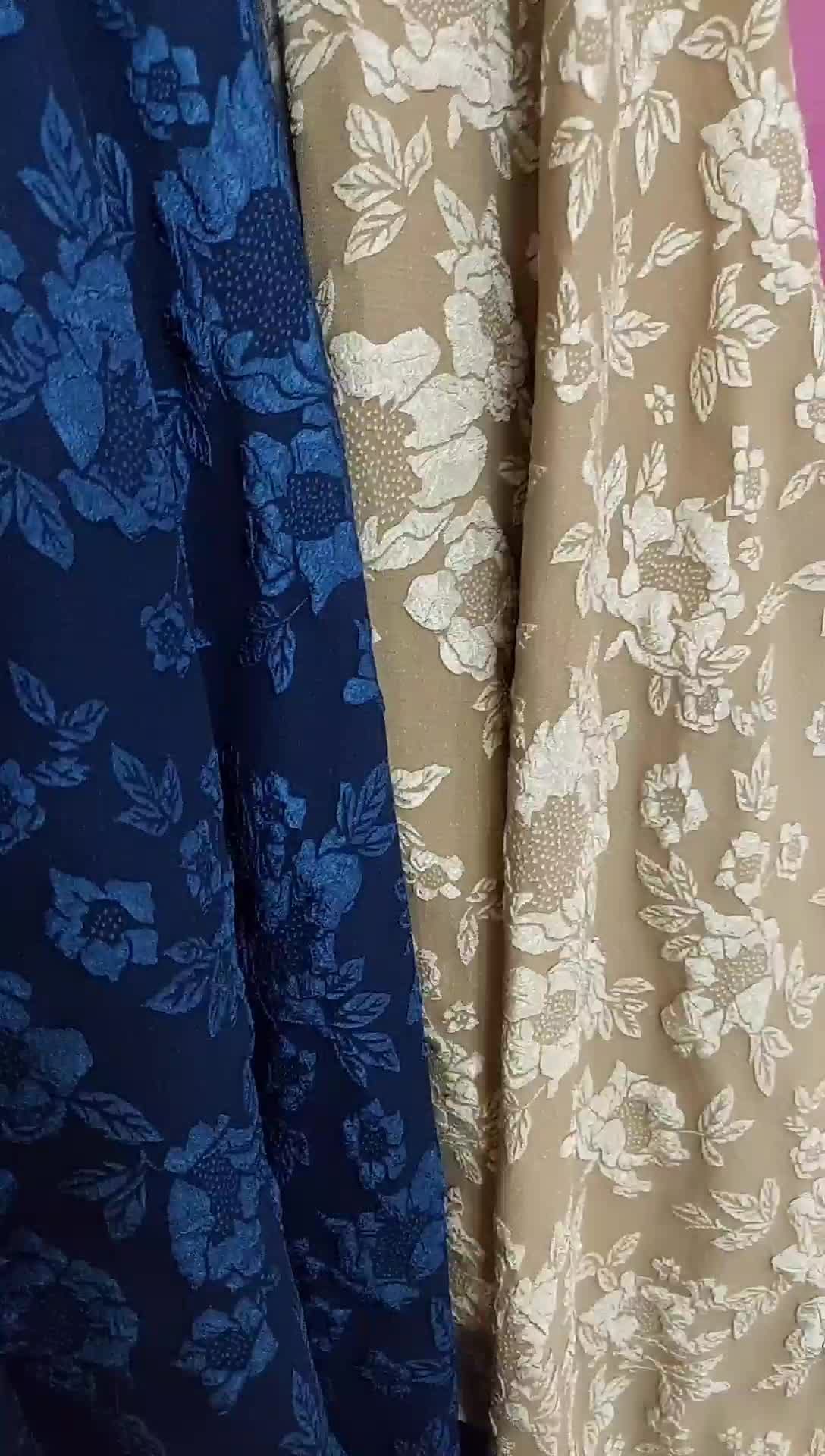 jaguar fukuro embos cocok buat kebaya/brismaid Kain motif meteran
