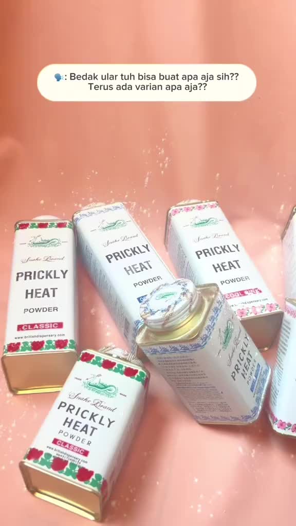 Snake Brand Pricky Heat Bedak Biang Keringat Bedak Ular Untuk Biang Keringat dan Gatal