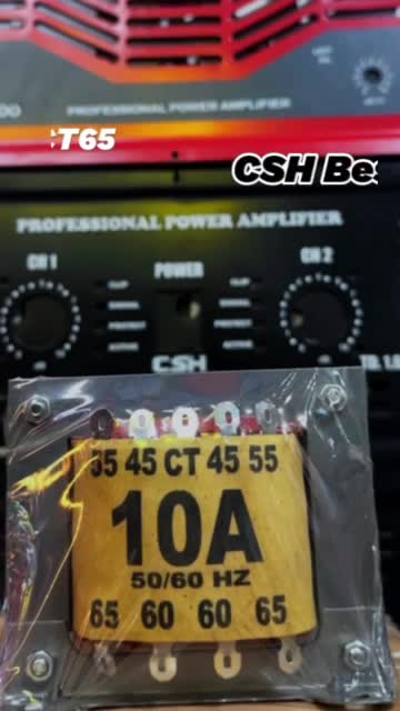 Trafo Kotak CSH Best Quality (Trafo Kecil) 100% Tembaga Murni 10A CT 65V