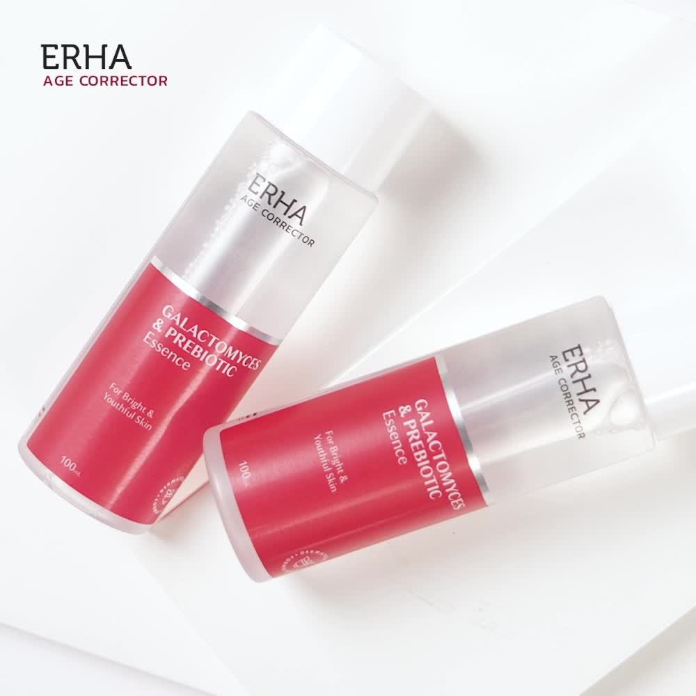 ERHA Age Corrector Galactomyces & Prebiotic Essence 100g - Essence Anti Aging | Melembabkan | Mengencangkan | Menghaluskan | Meningkatkan Hidrasi