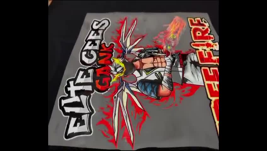 Kaos Anak FF Free Fire ELIT CEES GANK VERSI SKIN SG METEOR Bahan Katun 24s Lembut Fashion