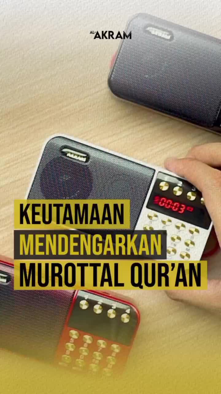 Al-Akram - Speaker Murottal Murotal Hafalan AlQuran Al-Quran Digital Hafidz Tahfidz Tahfid Hafid Metode Ummi 30 Juz Al-Akram Traveller Power Bank Terlengkap Bluetooth