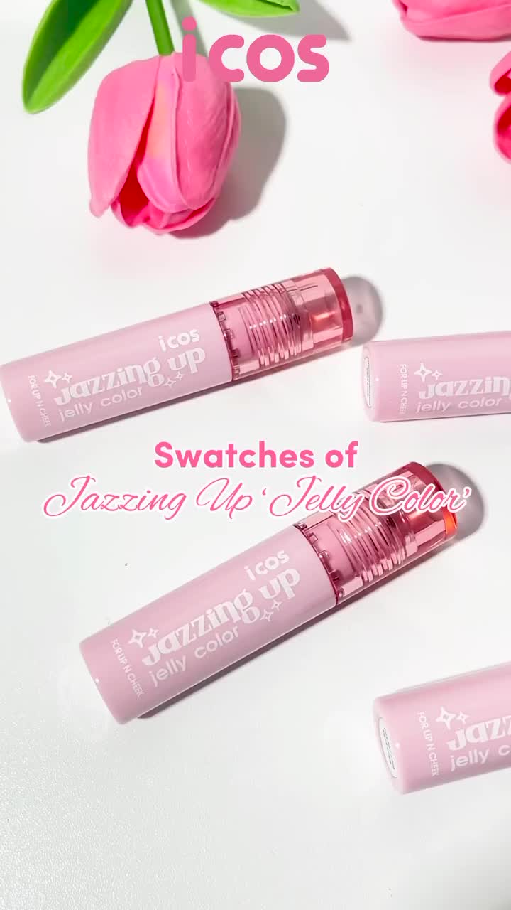 ICOS Jelly Tint Lip & Cheek Jazzing Up jelly Color Lipstick Bibir Gloss By Inez Cosmetic