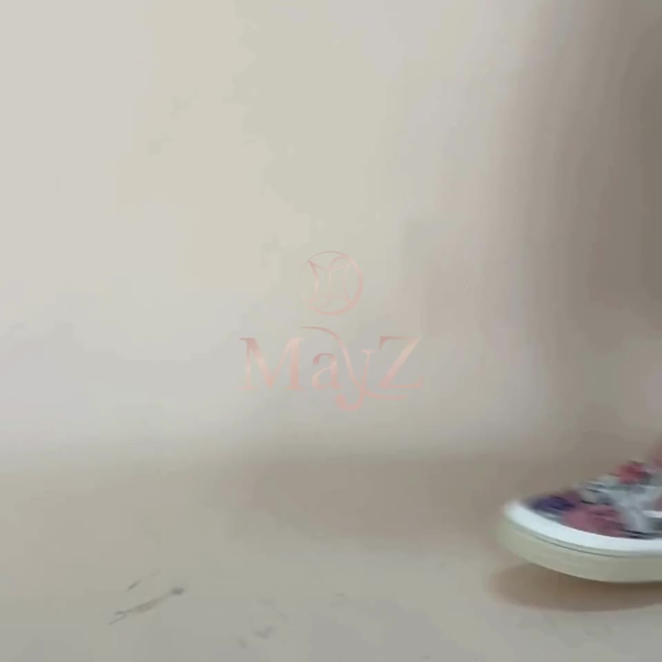 MAYZ Evans Sepatu Kets Canvas Wanita Gambar Kucing dan Simbol [ 126 ]