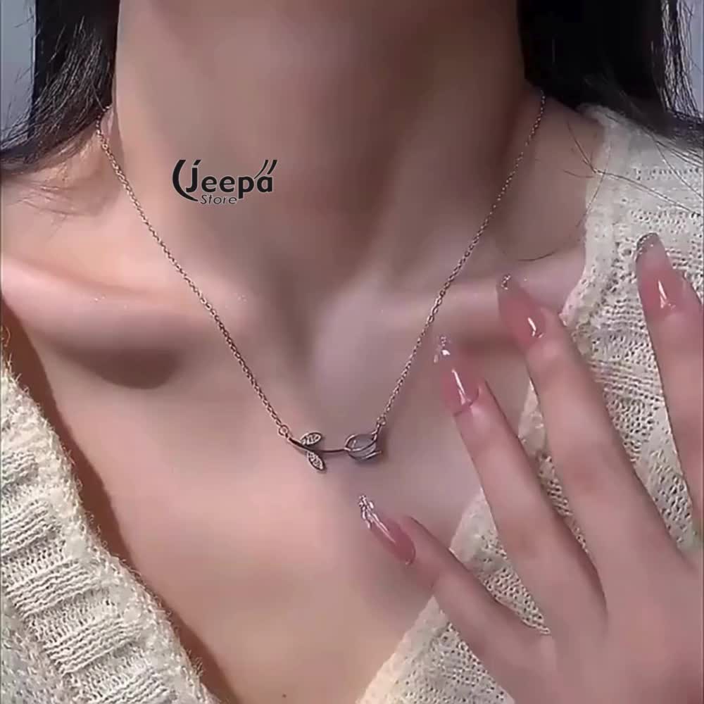 Kalung Tulip Kalung Rantai Klavikula Gaya Korea Wanita Untuk Aksesoris Perhiasan