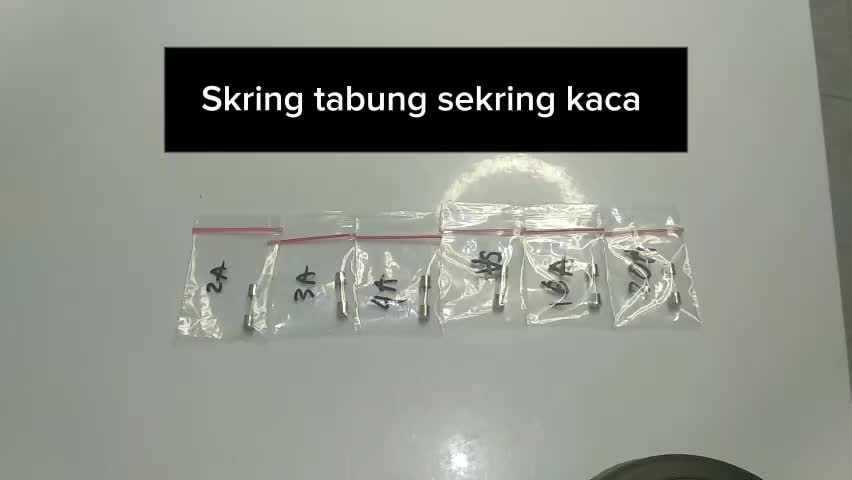 Fuse Kaca Kecil - Sikring Sekring Kaca - 5x20mm ukuran 1 A - 2 A - 3 A - 4 A - 5 A - 10 A