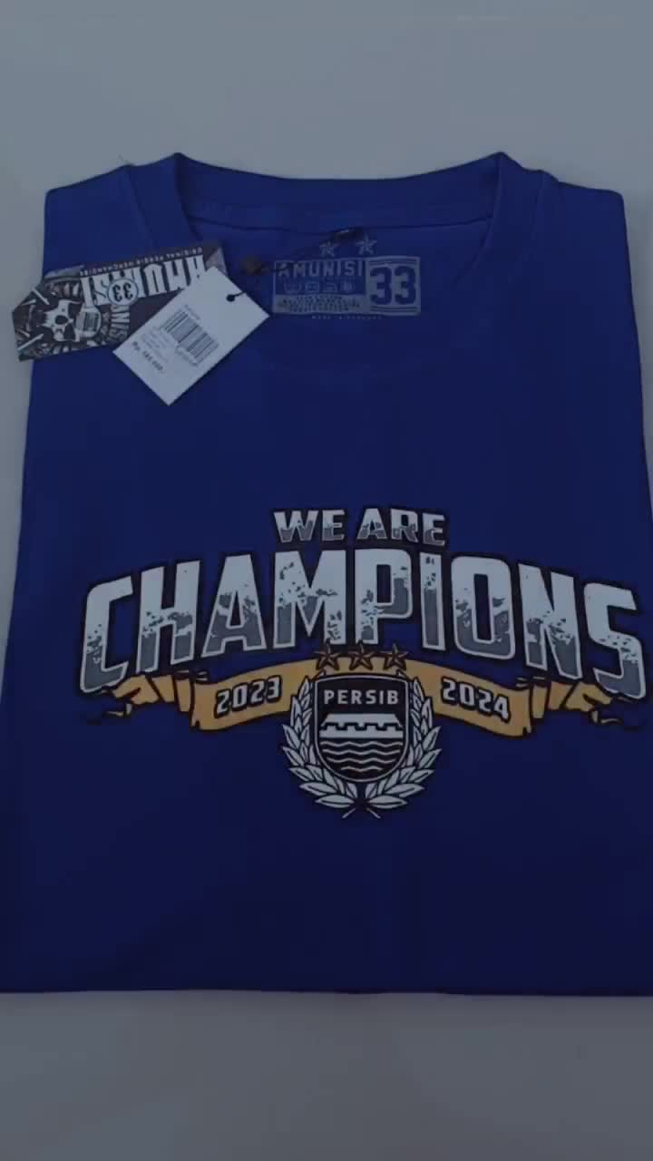 Kaos Persib champions katun combet 30s distro anniversary 105 2024 Persib Bandung unishecx one blue distro Persib Bandung viking katun 30s baju supporter Hitam Katun Santai